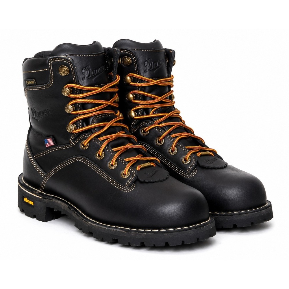 Danner Quarry USA 7" Women's 8.5 M Black Gore-Tex Alloy Toe Vibram Work Boots